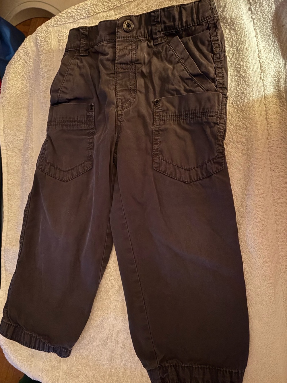 Mexx Childrens Dark Brown Cargo Jogger Pants size 24-30mths